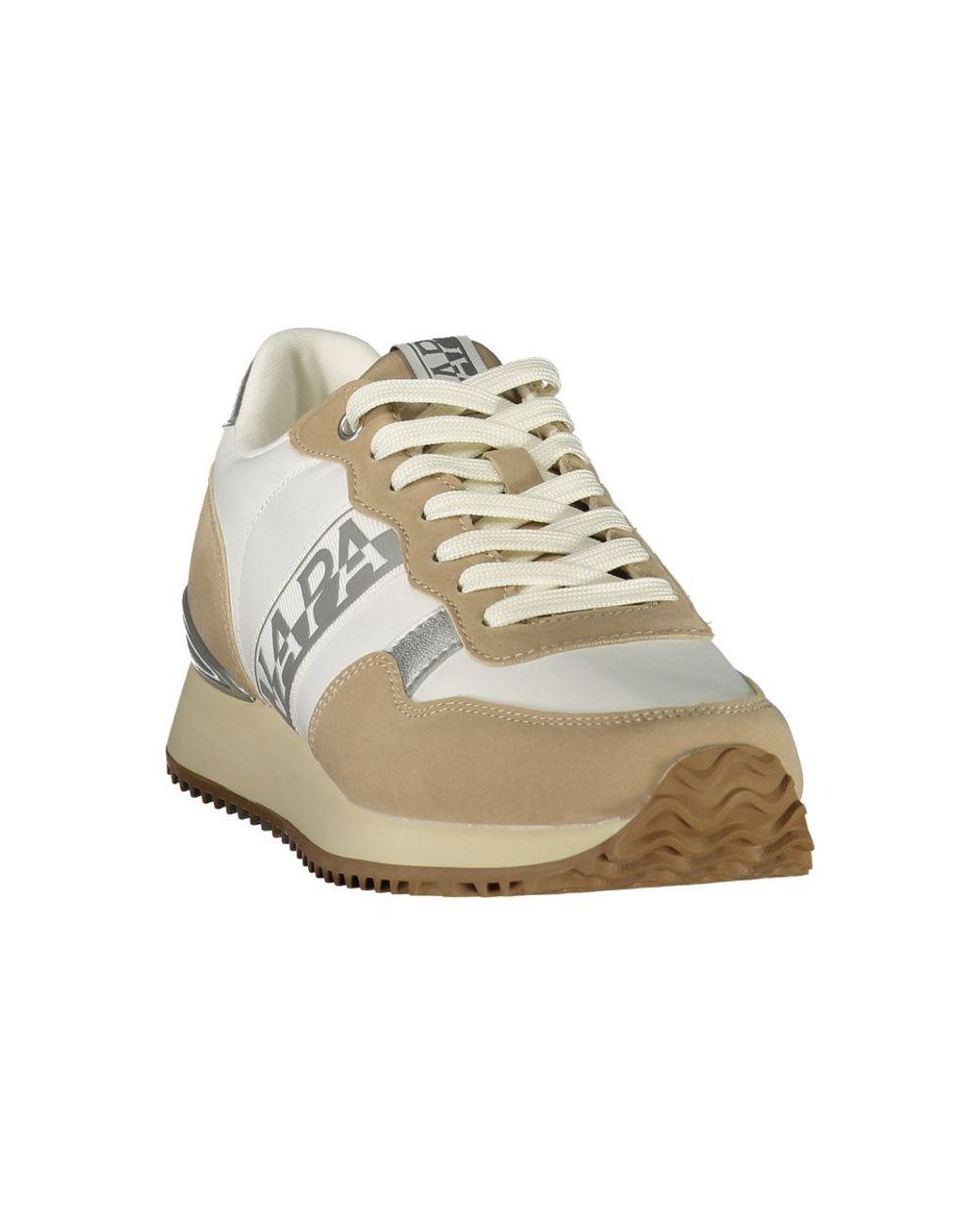 Napapijri White Bianco Polyester 's Sneakers