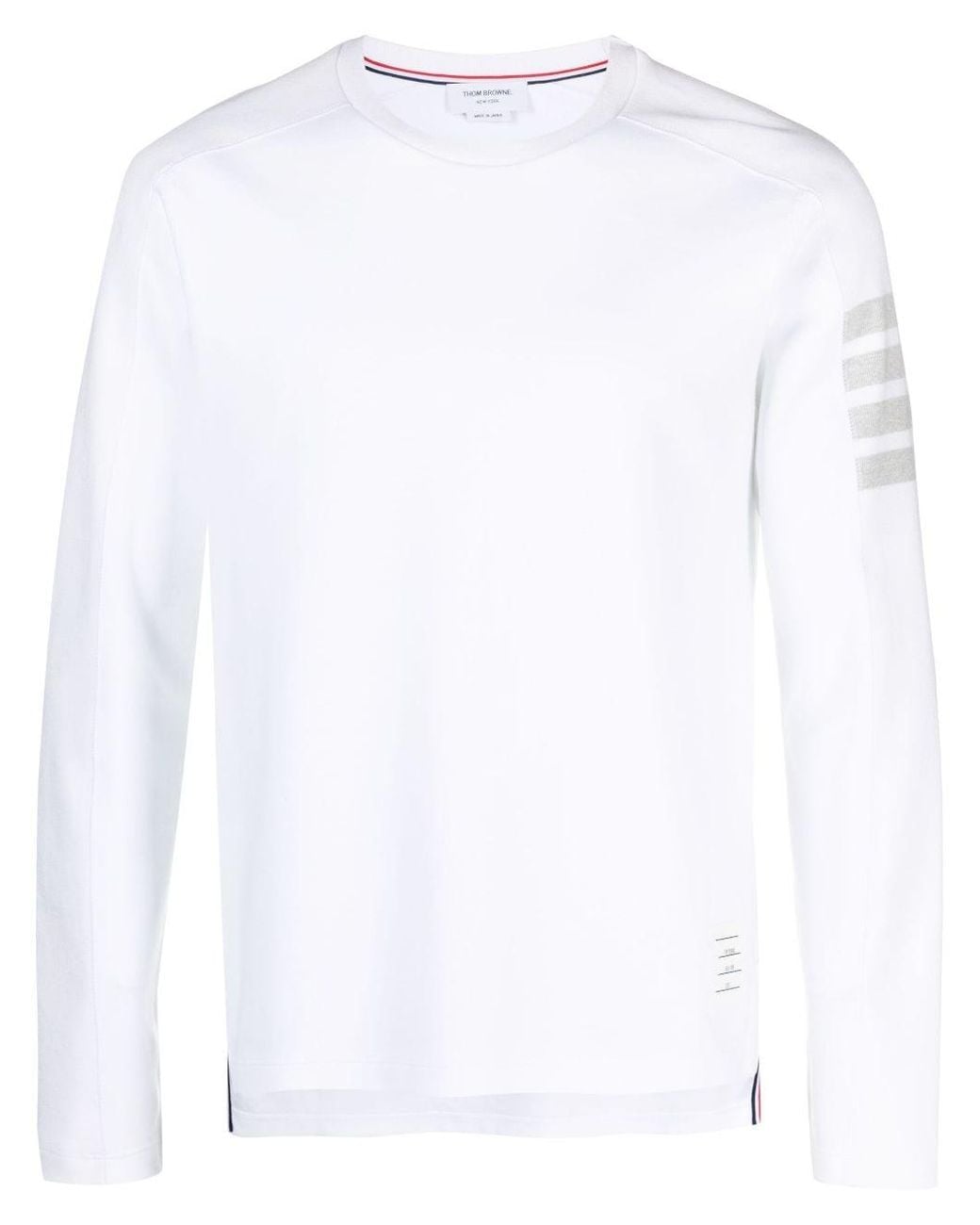 Thom Browne Gray 4-Bar Long-Sleeved T-Shirt for men