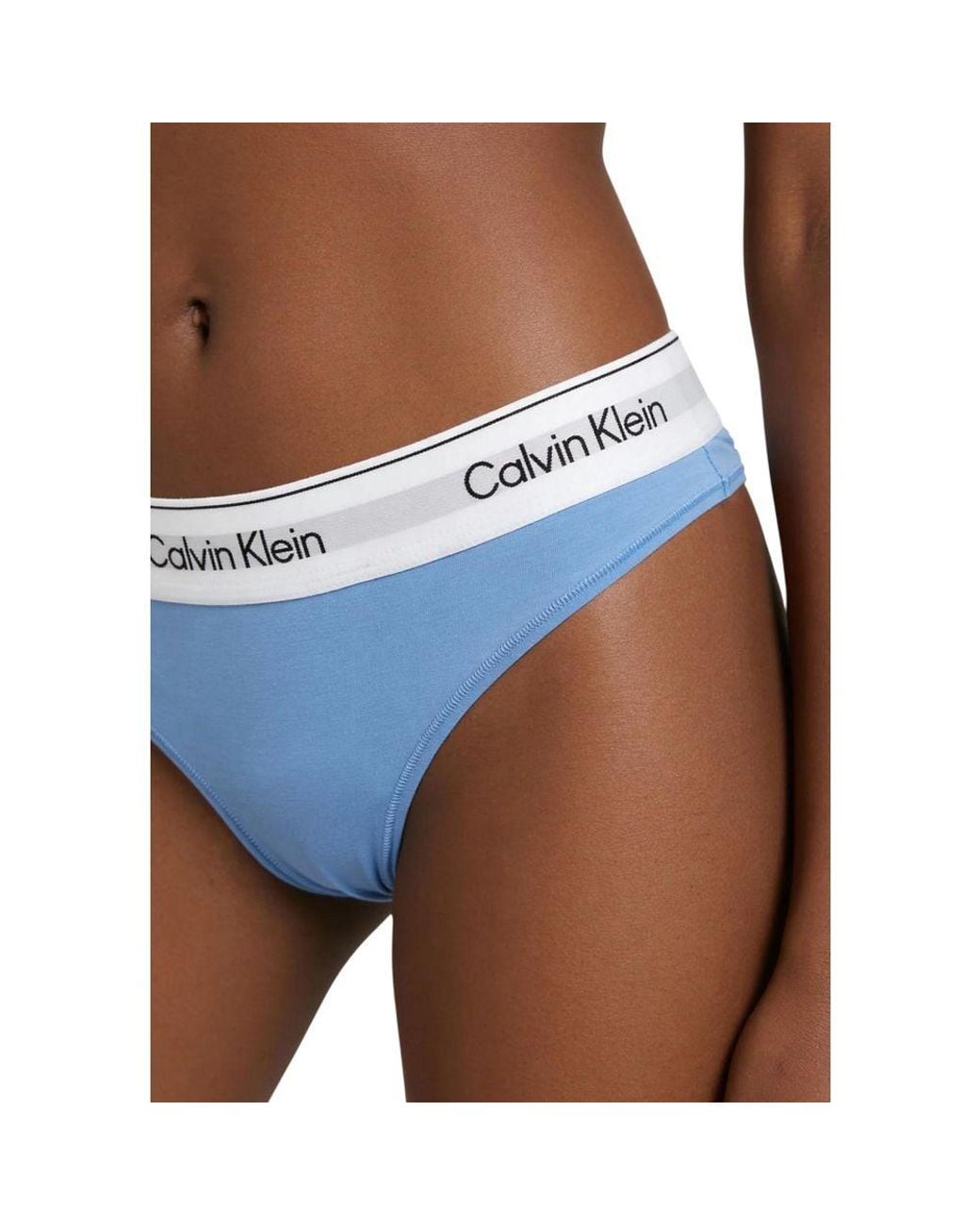 Calvin Klein Blue Cotton Pantie