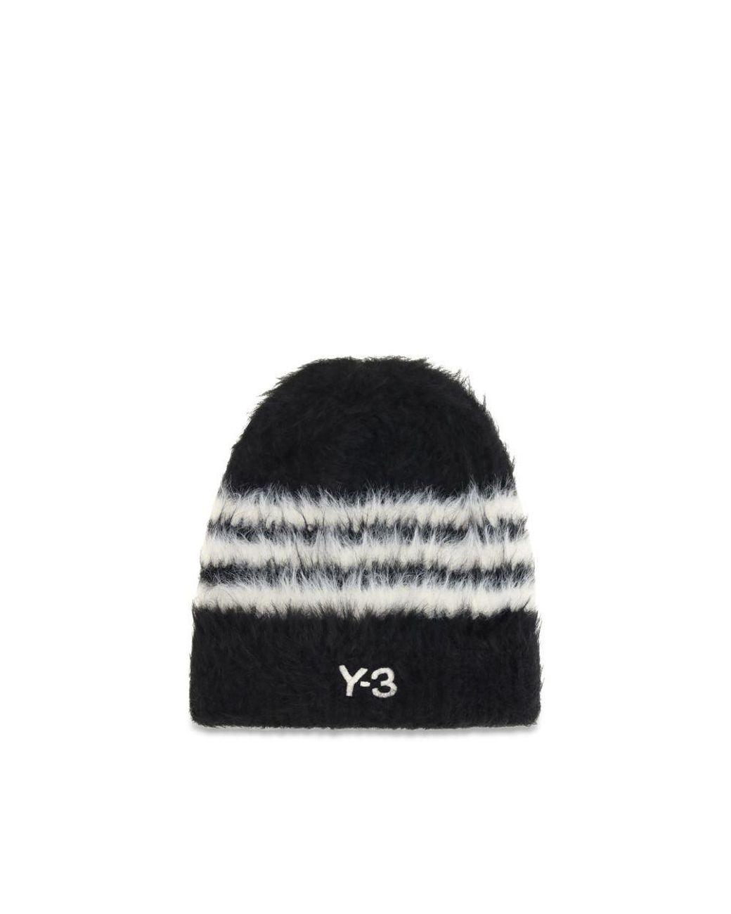 Y-3 Black Recycled Polyamide Beanie - Uni for men