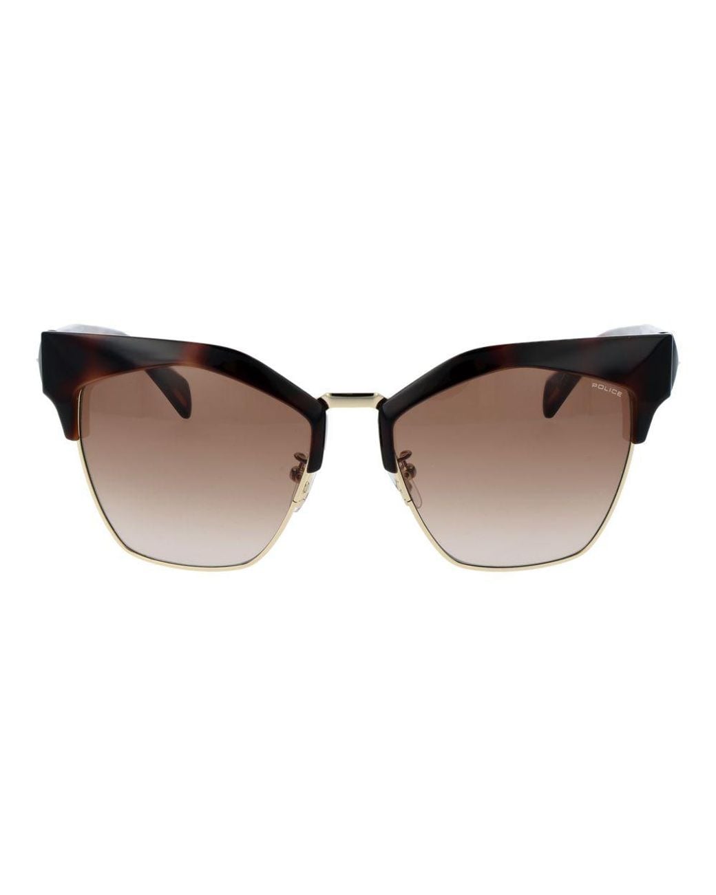 Police Brown Plastic Sunglasses