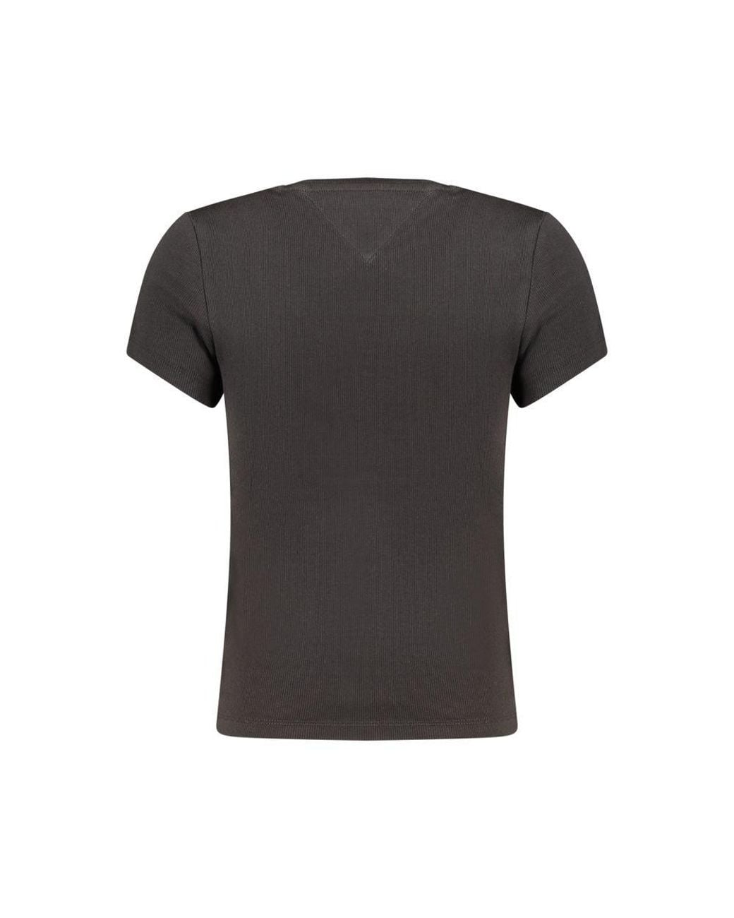Tommy Hilfiger Black Cotton T-Shirt