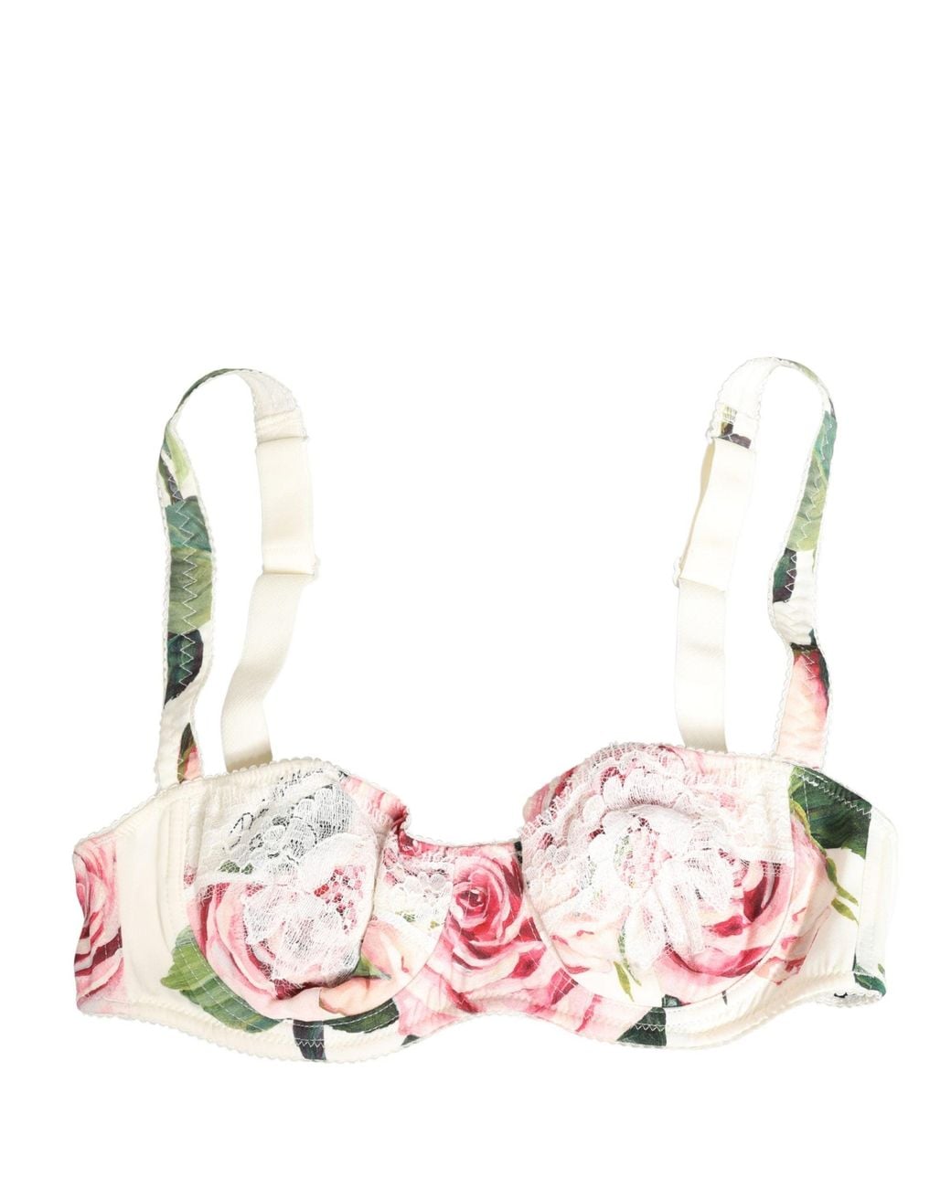 Dolce & Gabbana Pink Multicolor Floral Semi