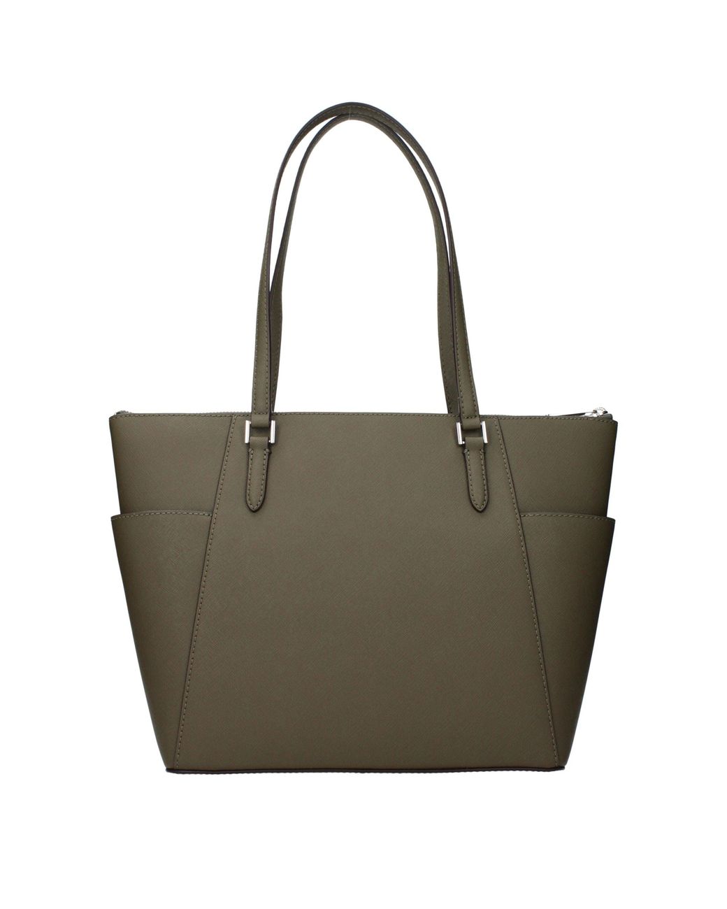 Michael Kors Green Charlotte Shoulder Bag/ Leather