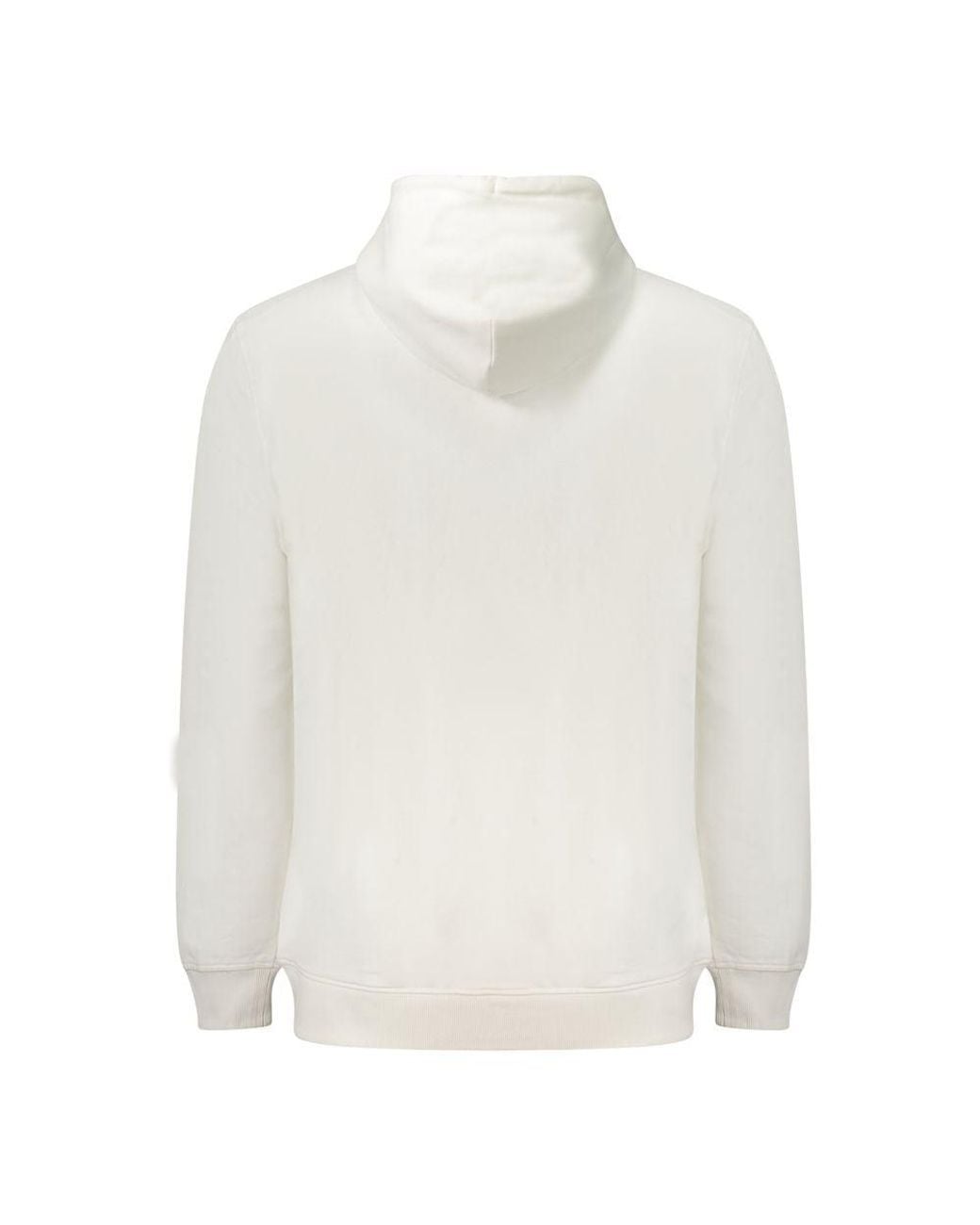 Tommy Hilfiger White Logo Print Pullover Hoodie for men