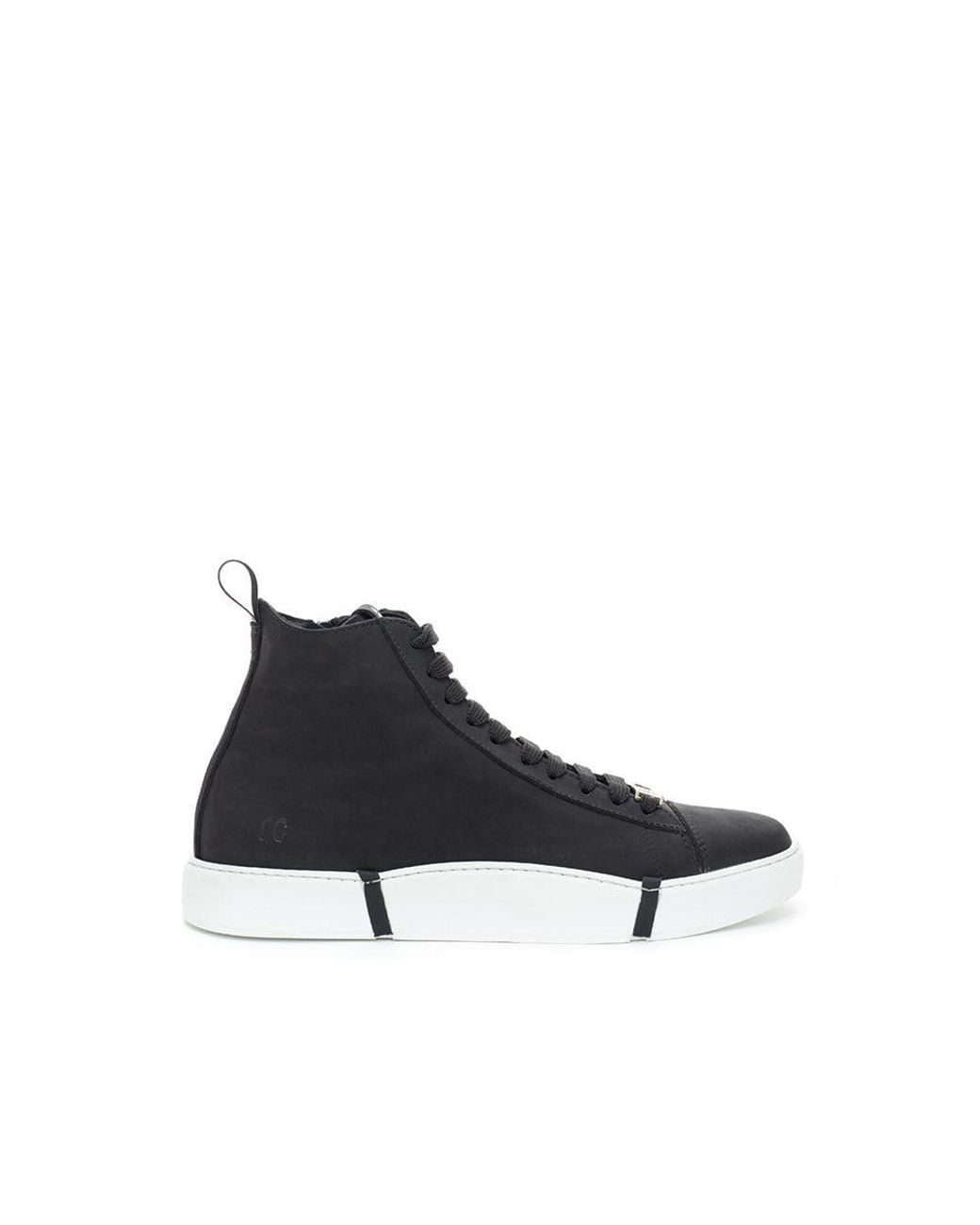 Roberto Cavalli Blue Leather Scamosciata Sneaker