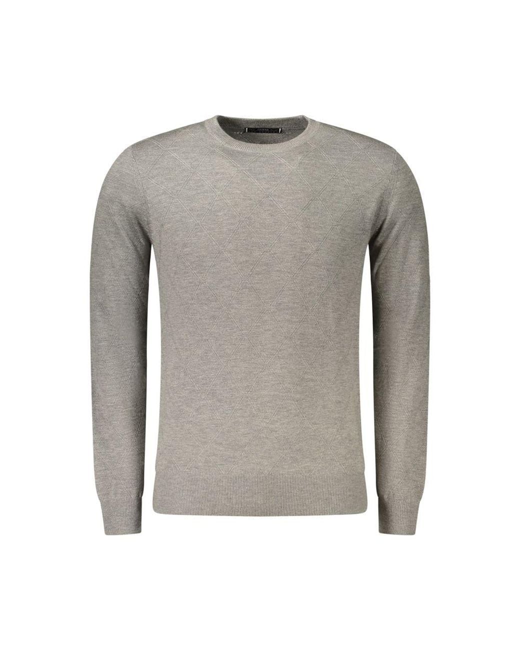 Guess Gray Wool Sweatshirt for men