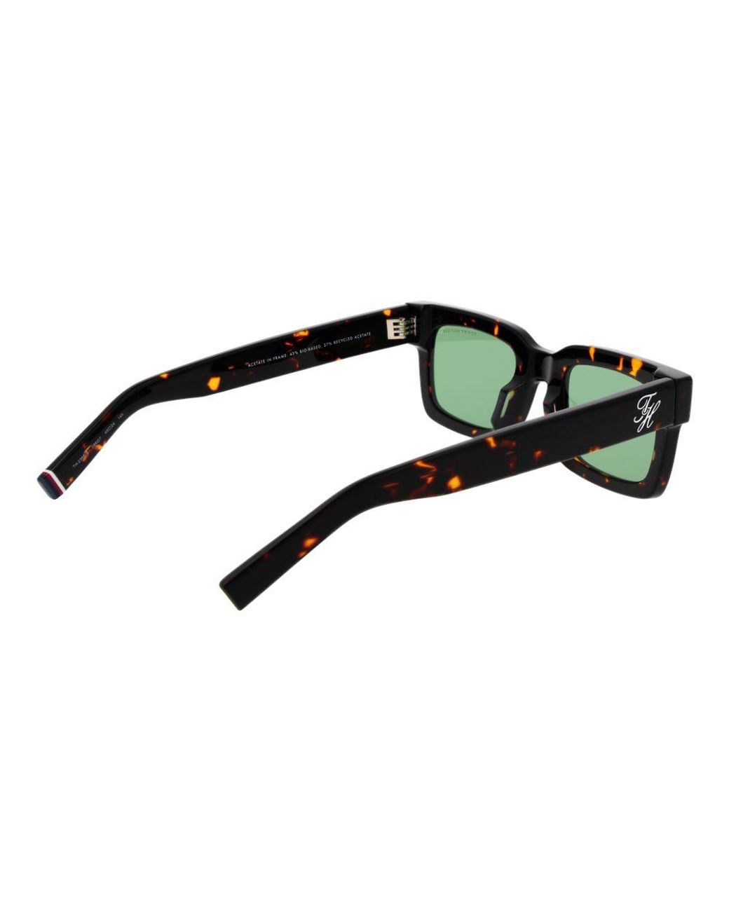 Tommy Hilfiger Green Black Acetate Sunglasses for men