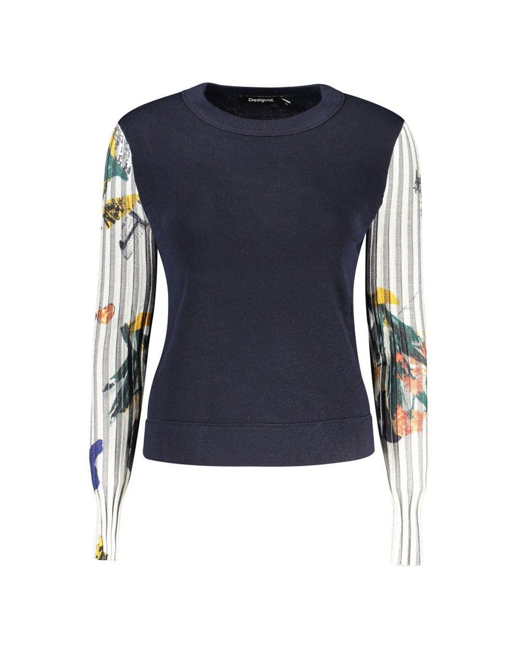 Desigual Blue Wool Sweatshirt