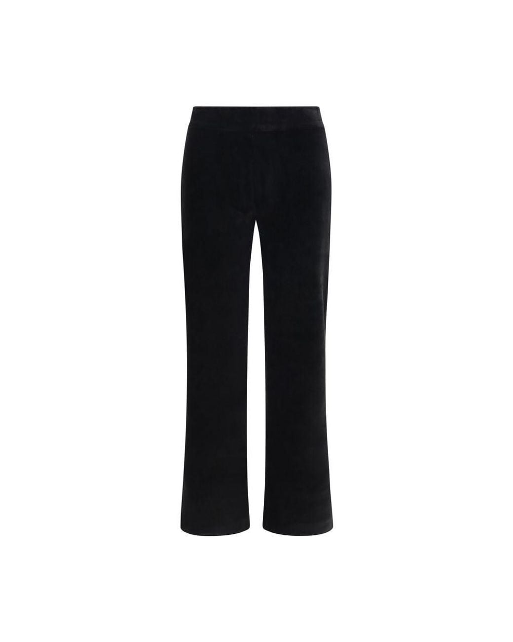 Avenue Montaigne Black Cotton Flared Pants