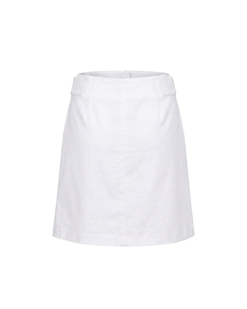 Trussardi White Viscose Skirt