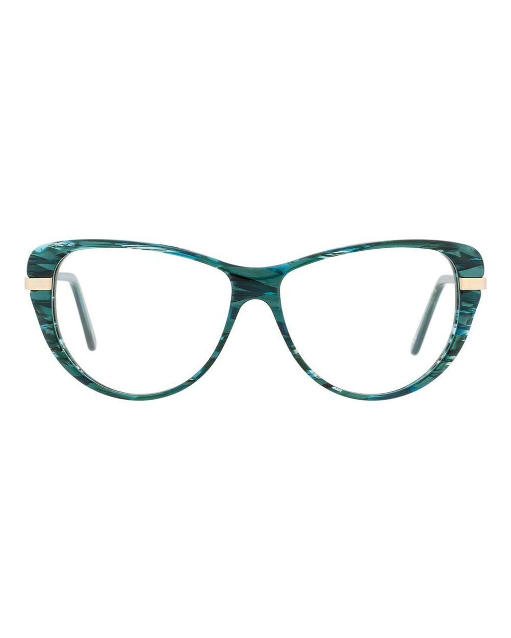 Andy Wolf Brown Bicolor Metal & Plastic Glasses (frames)