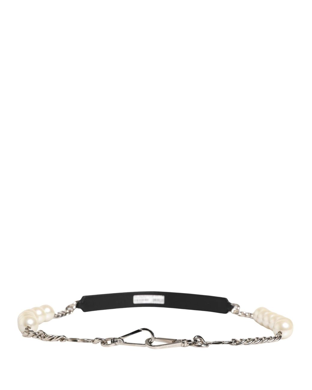 Dolce & Gabbana Black Leather Chain Bag Accessory Shoulder Strap