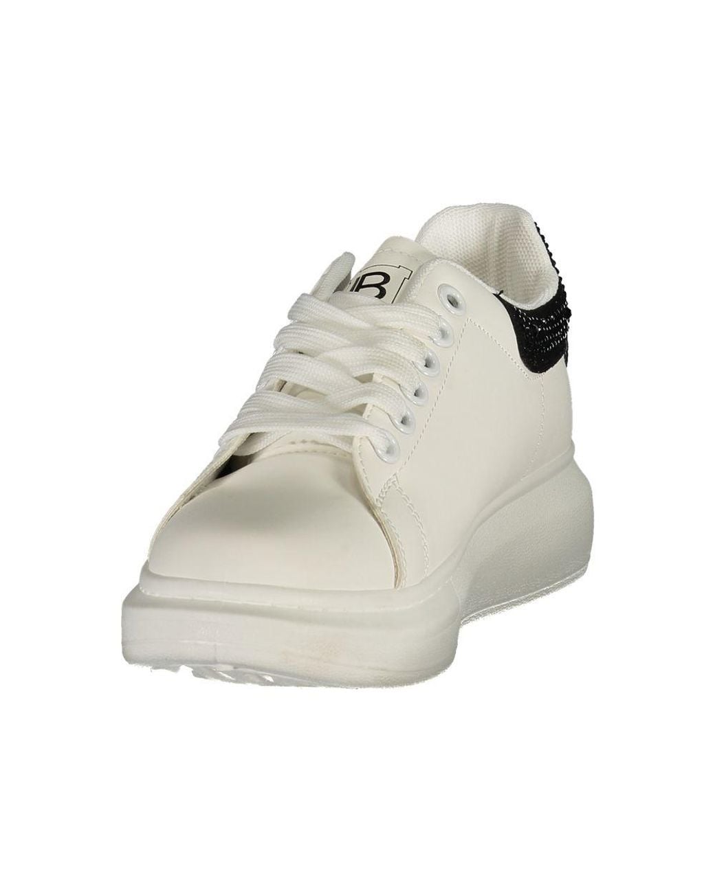 Laura Biagiotti Multicolor White Polyurethane Sneaker