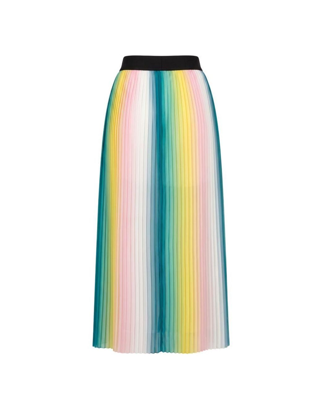 Trussardi Blue Pink Polyester Skirt