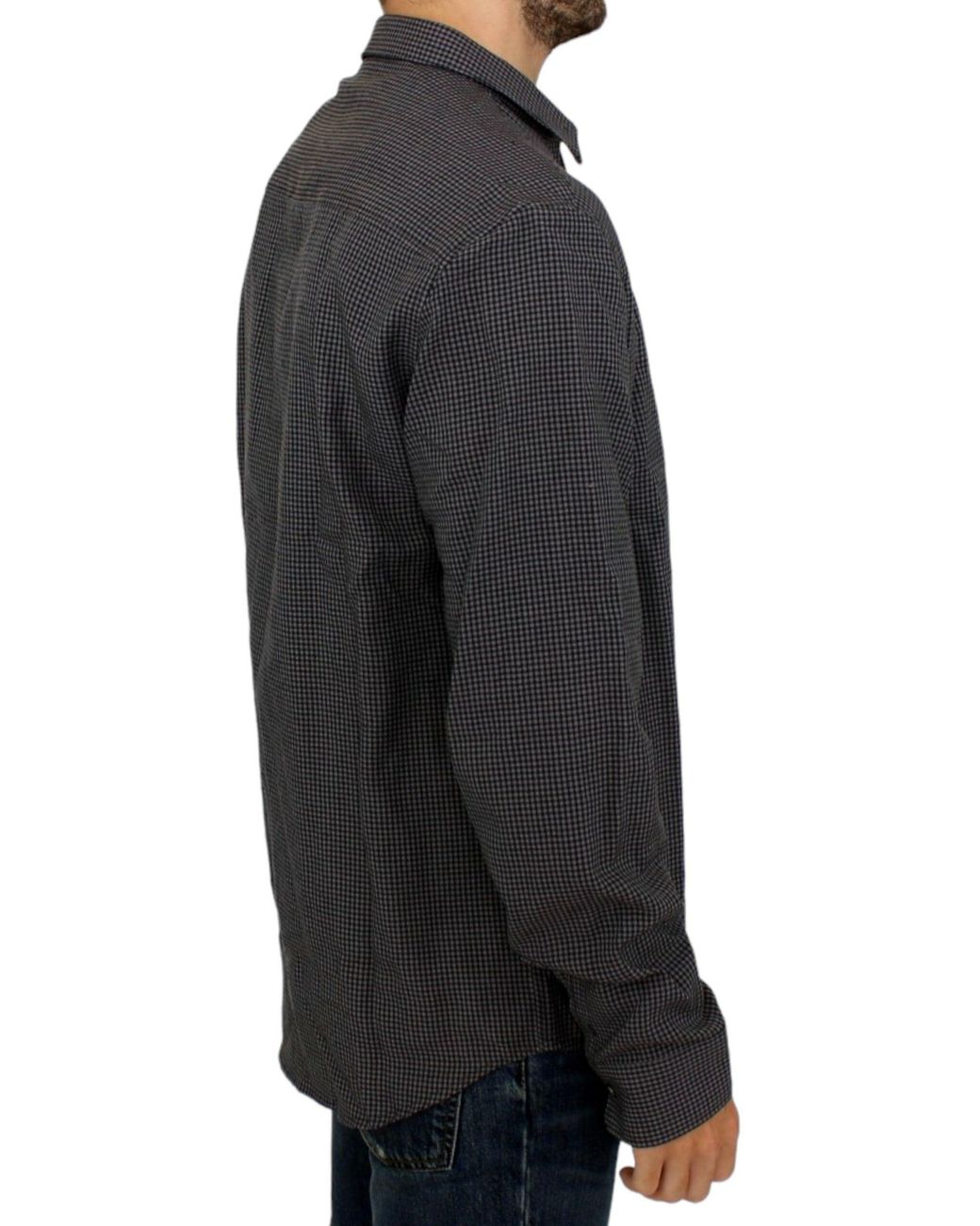 CoSTUME NATIONAL Gray Linen Casual Shirt for men