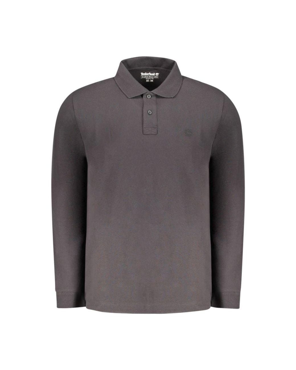 Timberland Gray Nero Cotton Men's Polo for men