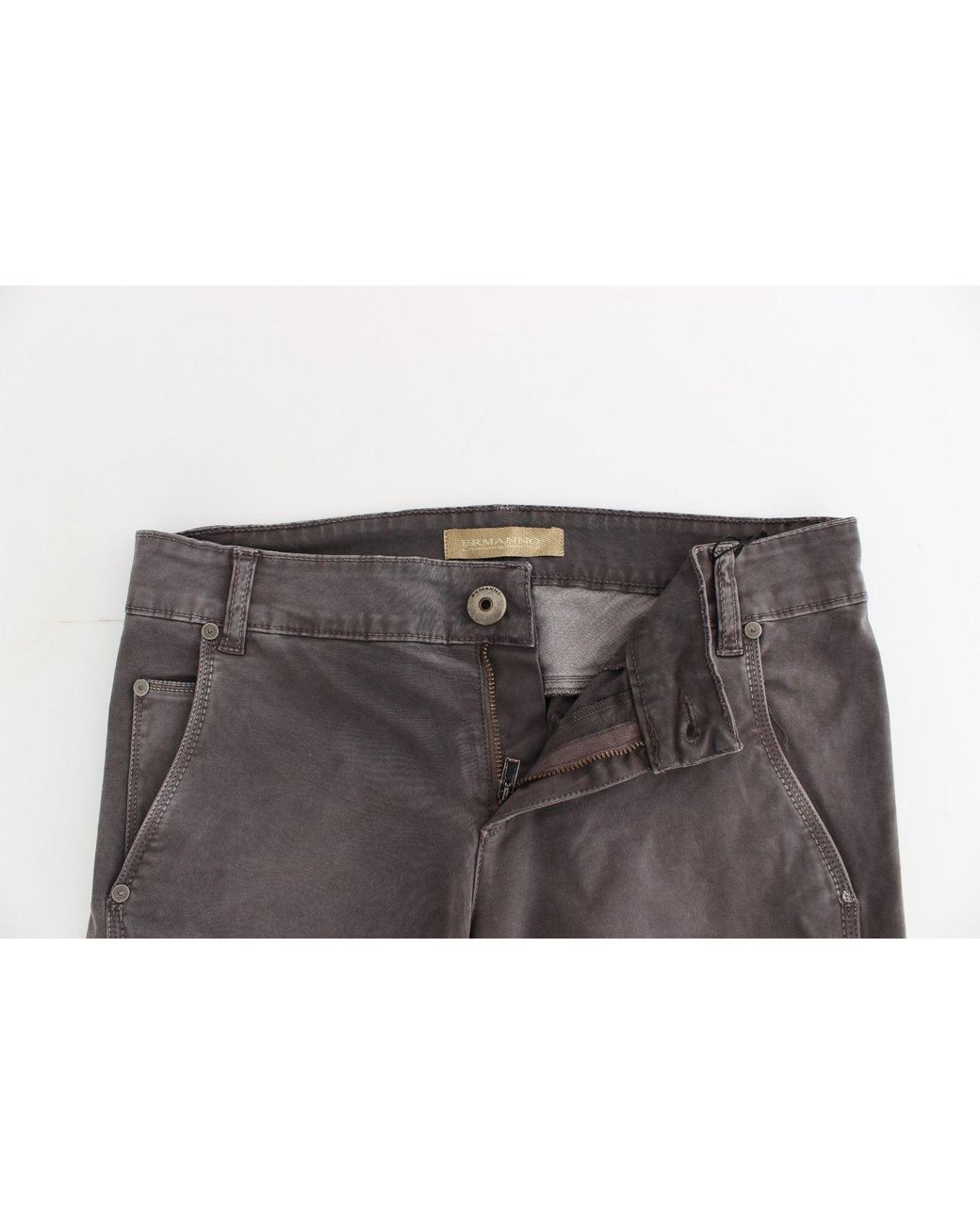 Ermanno Scervino Gray Chic Slim Leg Jeans
