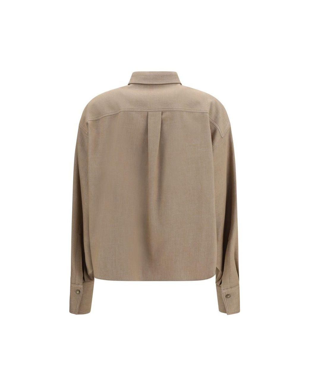 Brunello Cucinelli Natural Beige Denim Shirt