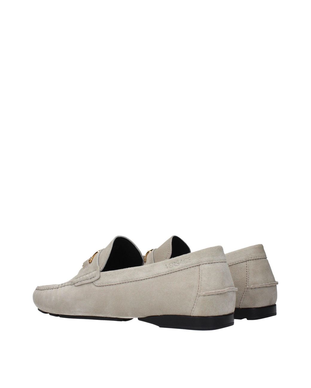 Versace Gray Leather Slip for men