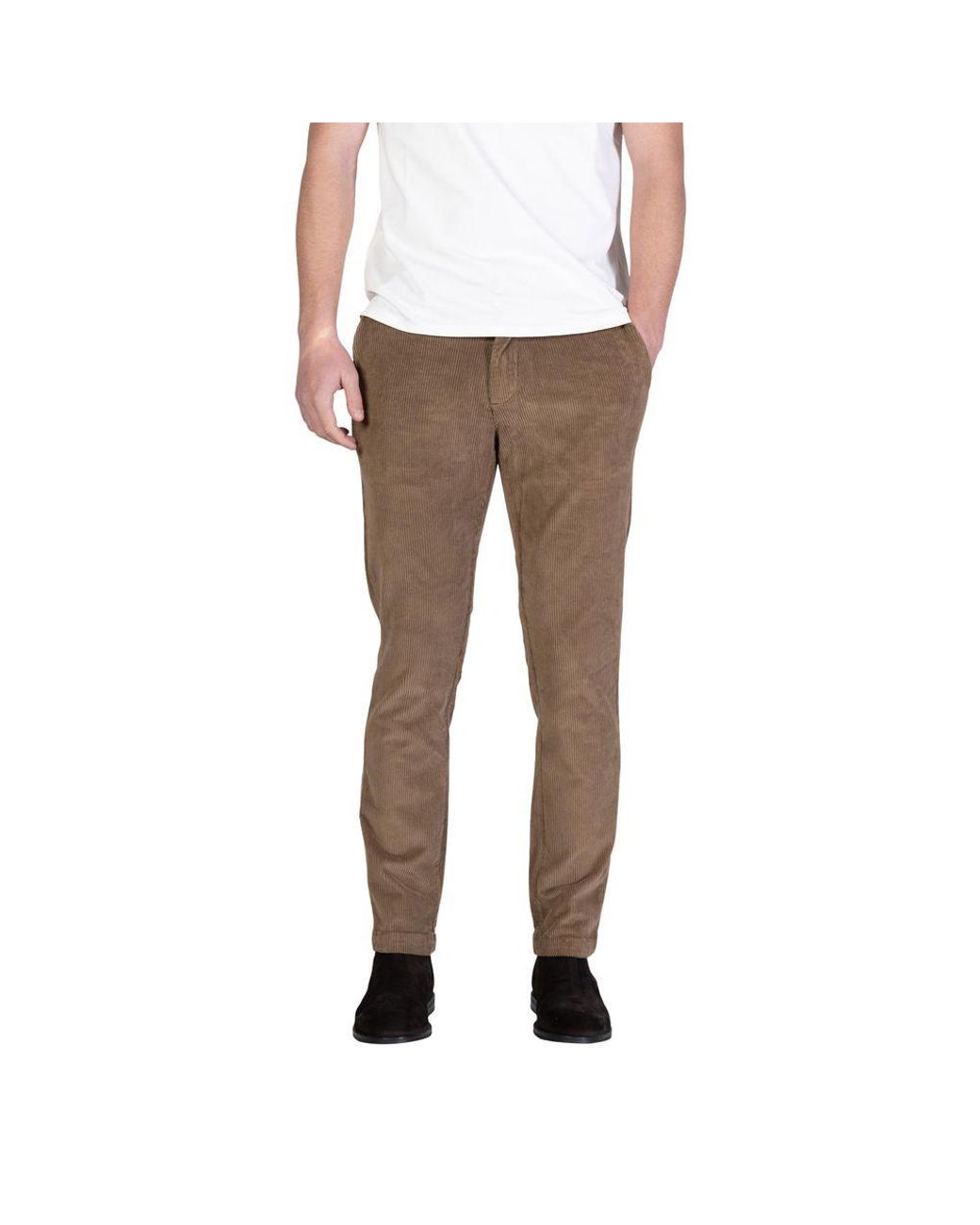 Borghese Multicolor Brown Cotton Casual Pants for men