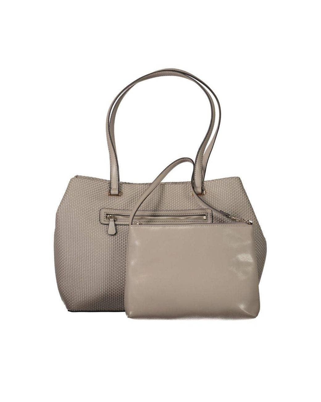 Guess Gray Polyurethane Handbag