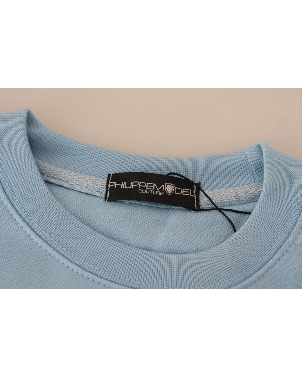 Philippe Model Blue Logo Printed Long Sleeves Sweater