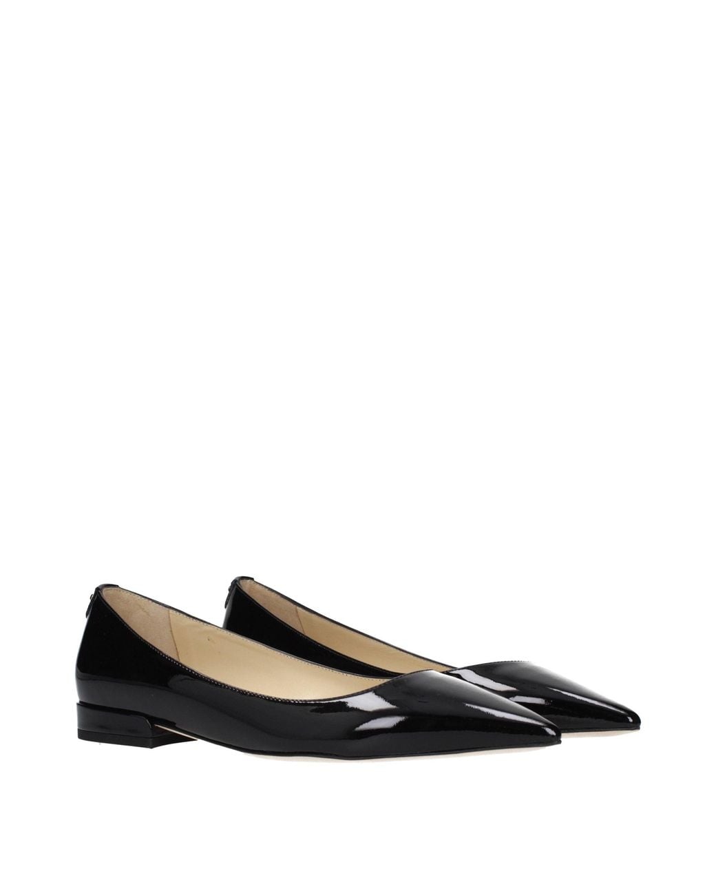 Jimmy Choo Black Leather Flats