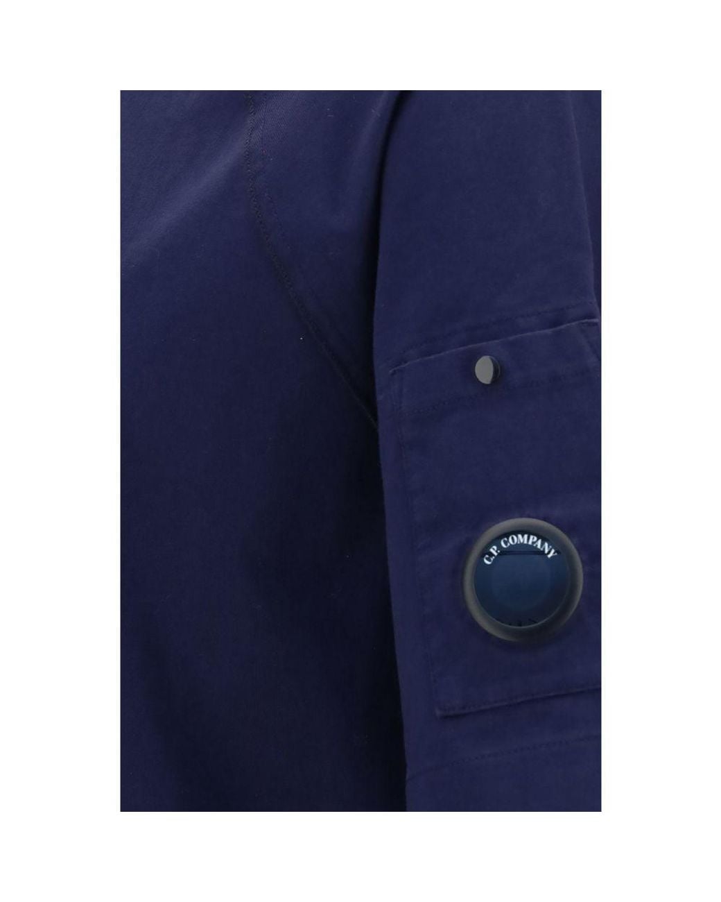 C P Company Blue Cotton T-Shirt for men