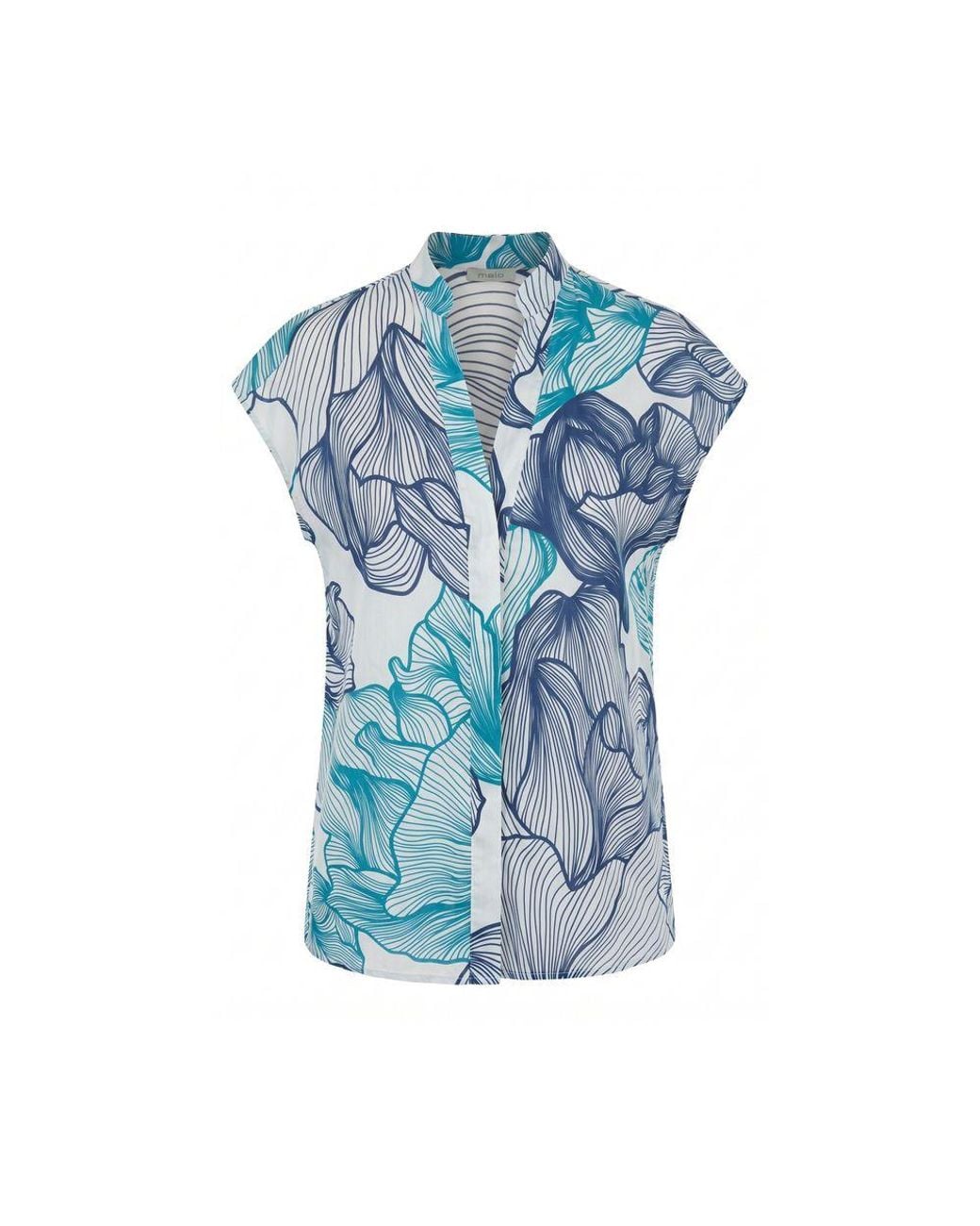Malo Blue Cotton Shirt