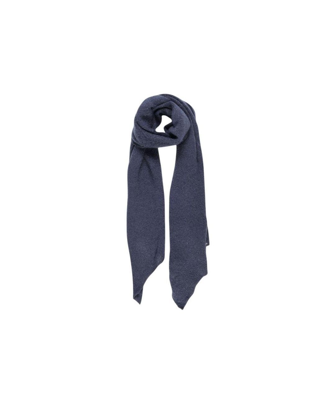 Pieces Blue Recycled Polyester Scarf