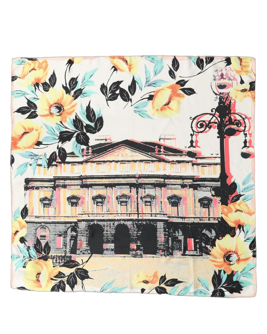 Dolce & Gabbana Multicolor Printed Silk Square Foulard Scarf