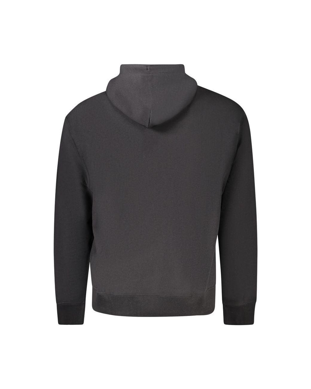 Calvin Klein Gray Logo Patch Pullover Hoodie for men