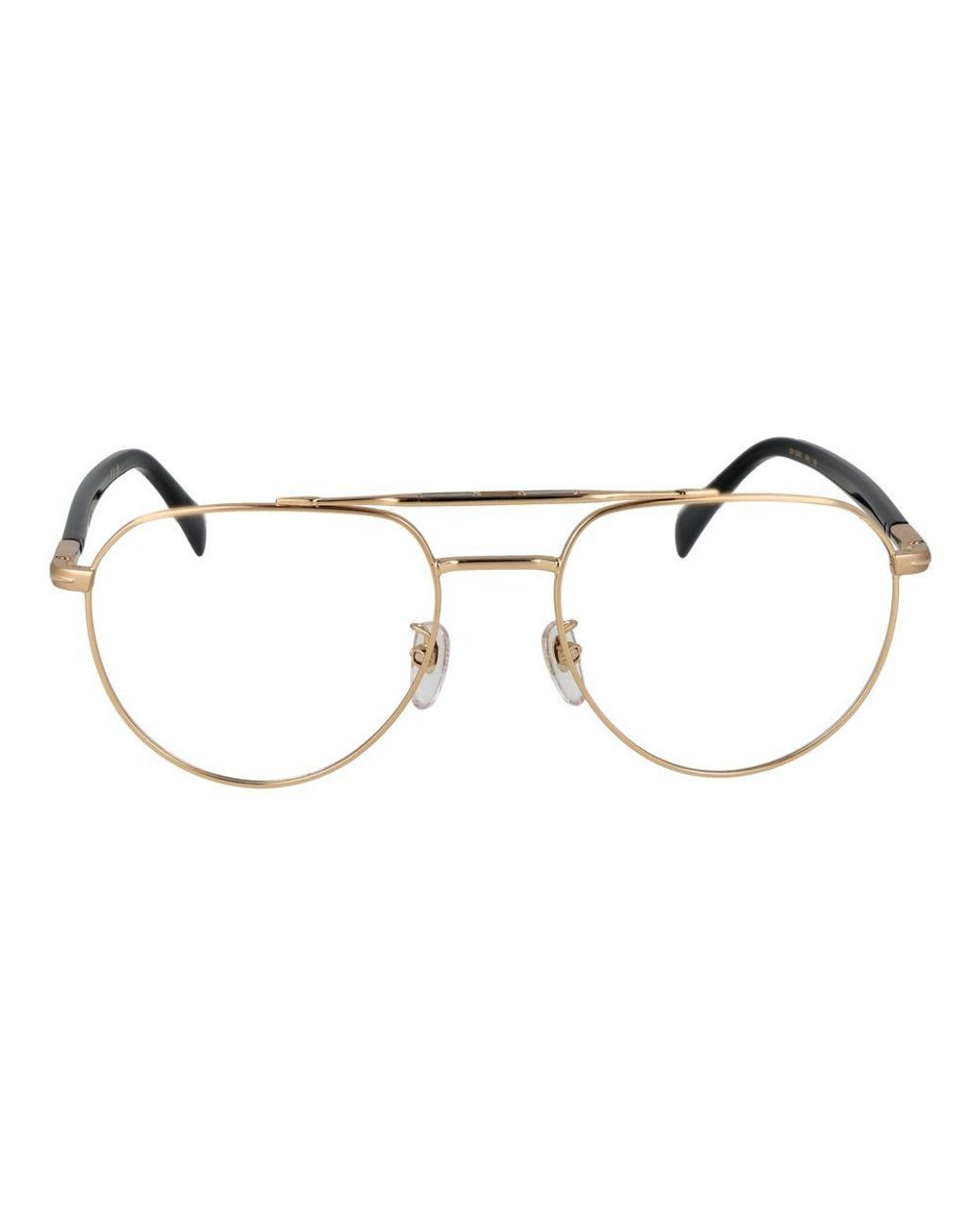 David Beckham Black Gold Metal Glasses (frames) for men