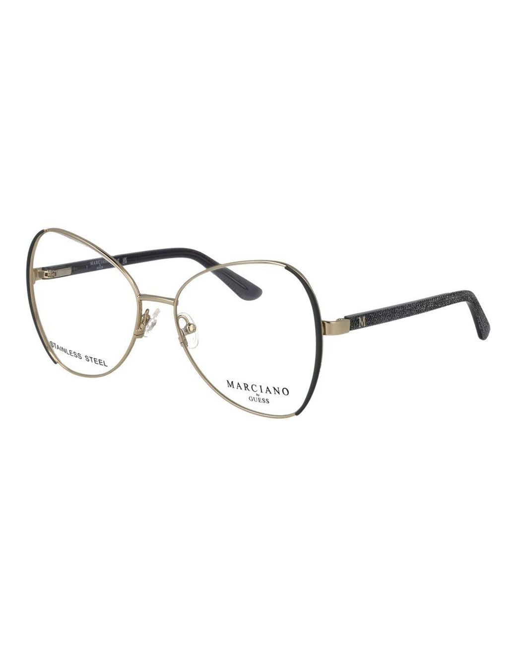MARCIANO BY GUESS Metallic Gold Metal Glasses (frames)