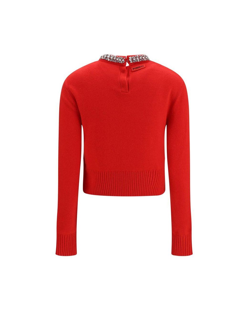 Pinko Red Wool Oves Aries Sweatshirt