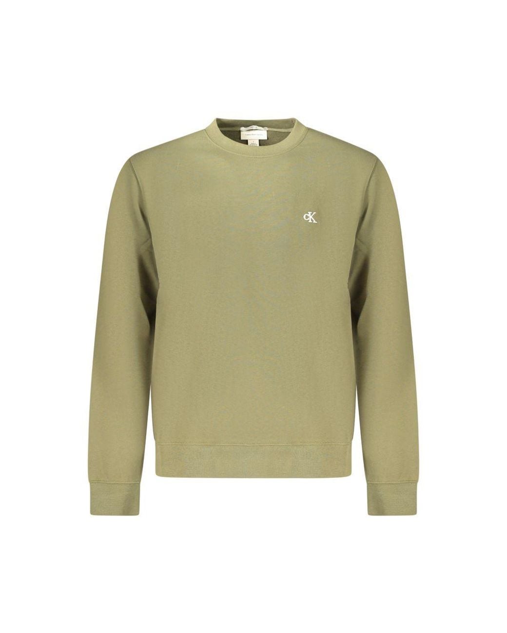Calvin Klein Green Cotton Sweatshirt for men
