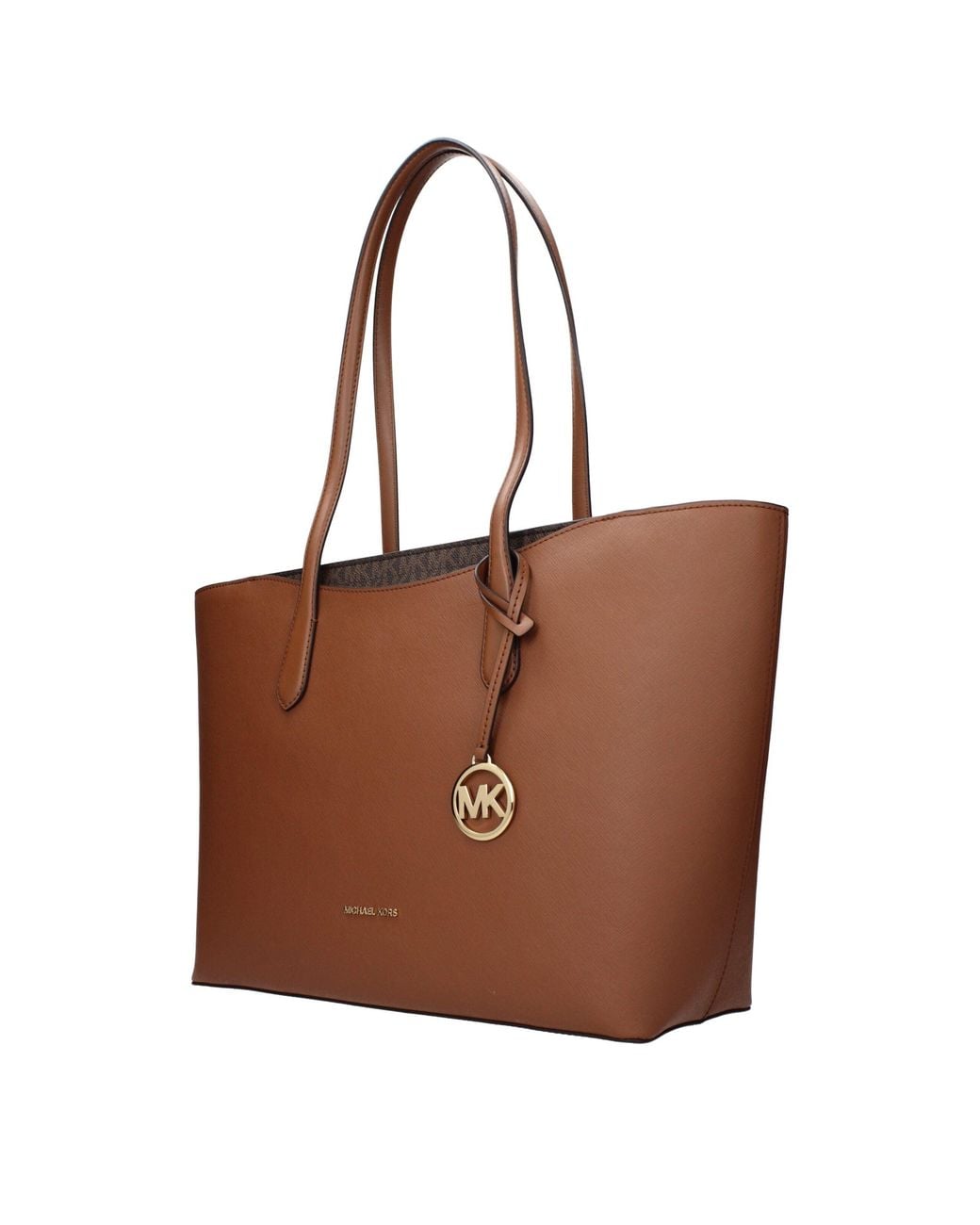 Michael Kors Brown Fabric Shoulder Bag