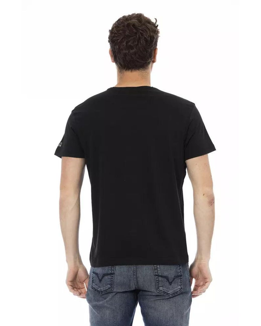 TRUSSARDI ACTION Black Cotton Men's T for men
