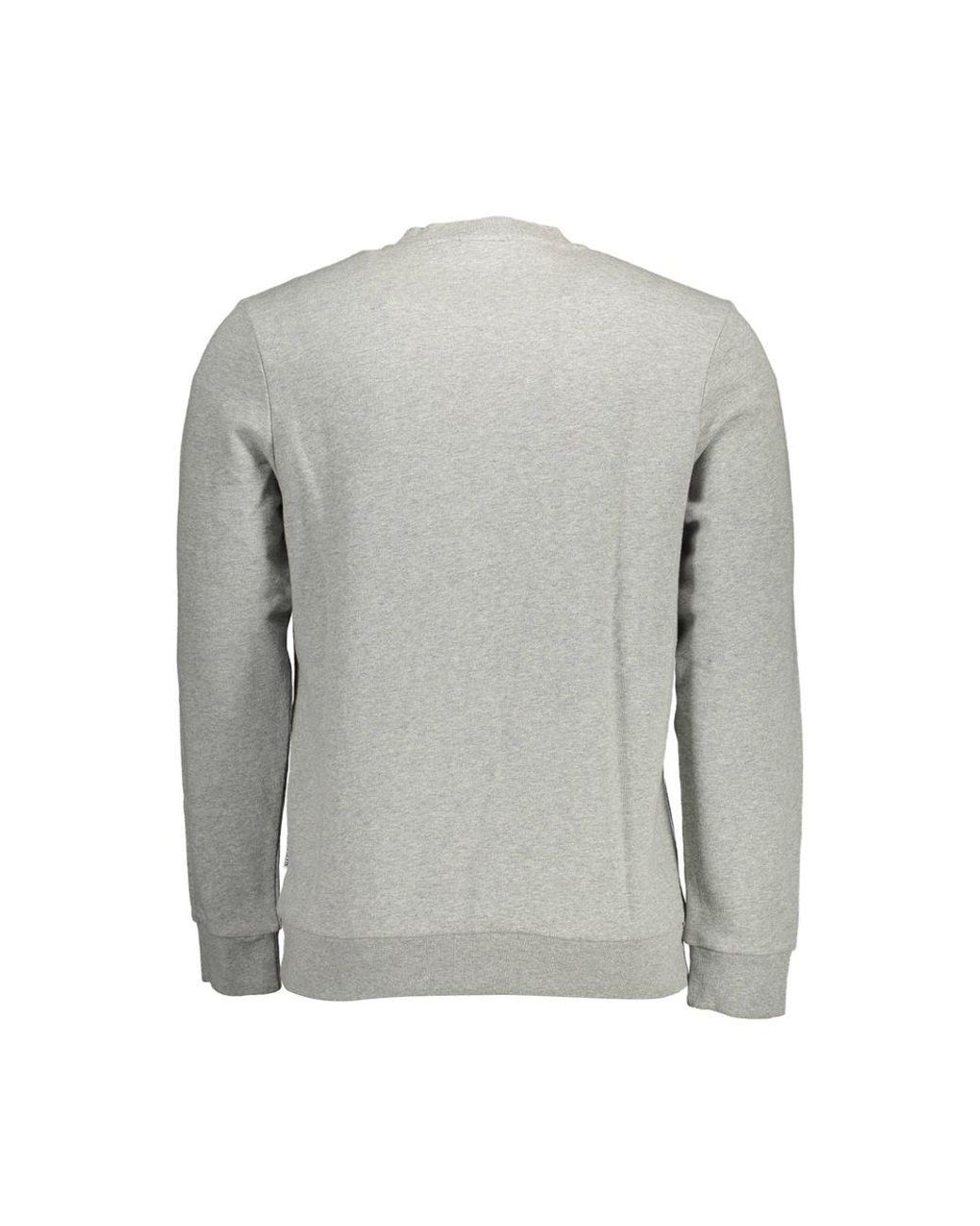 Napapijri Gray Cotton Sweater for men