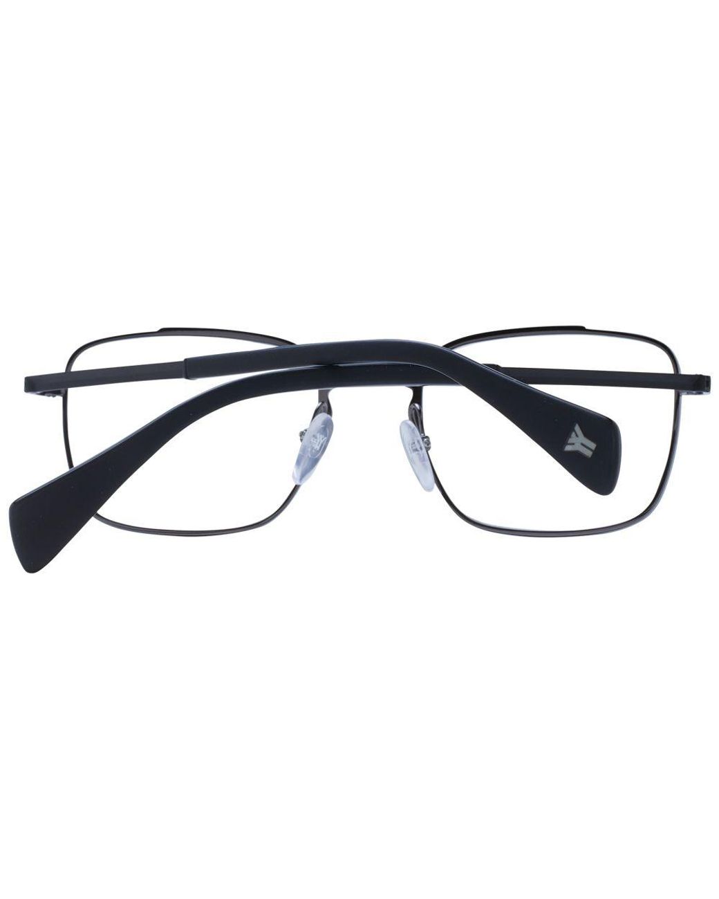 Yohji Yamamoto Black Metal Glasses (frames) for men