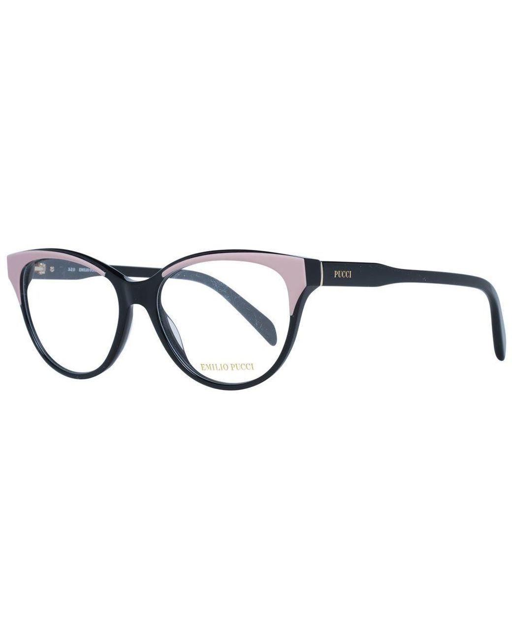 Emilio Pucci Black Multicolor Optical Frames