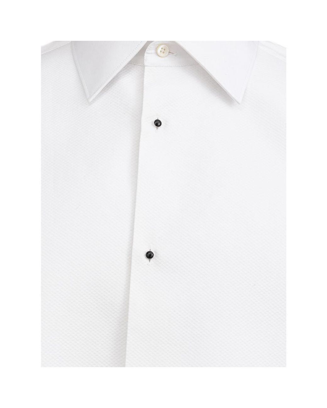Dolce & Gabbana White Cotton Dress Shirt for men