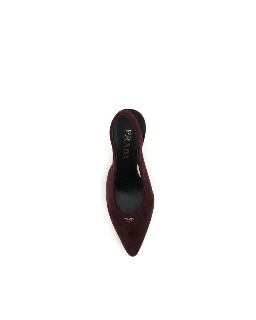 Prada Brown Bordeaux Calf Leather Bos Taurus High Heel Pumps