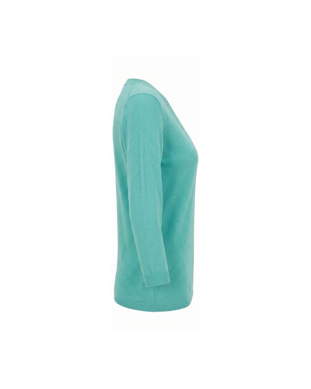 Malo Green Blue Cotton Sweater