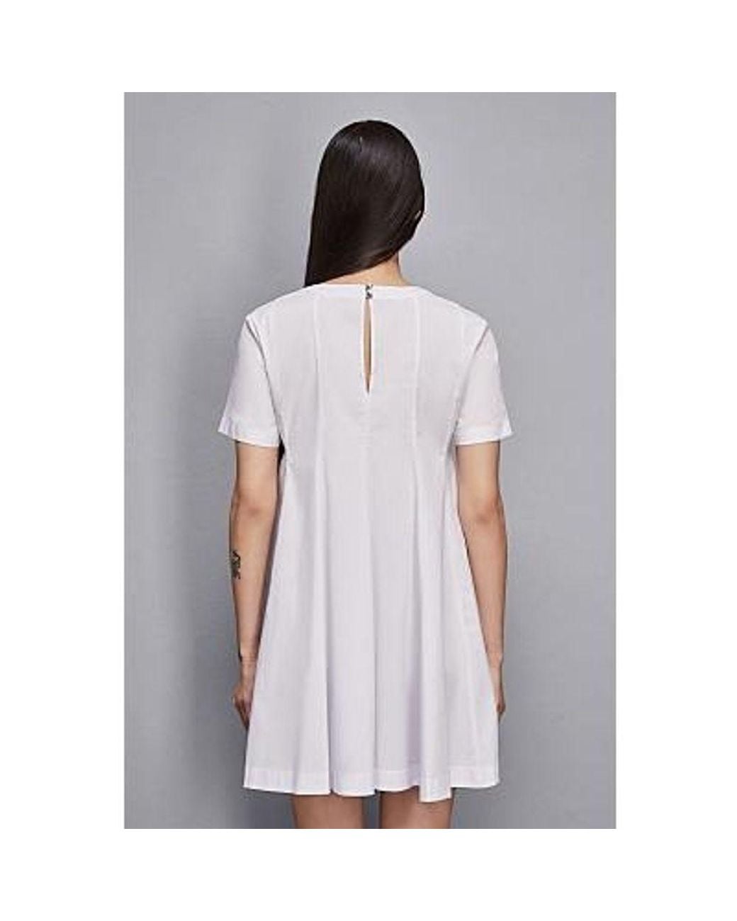 Patrizia Pepe Gray Cotton Casual Dress