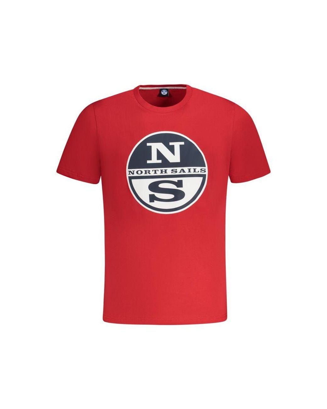 North Sails Red Cotton T-Shirt for men