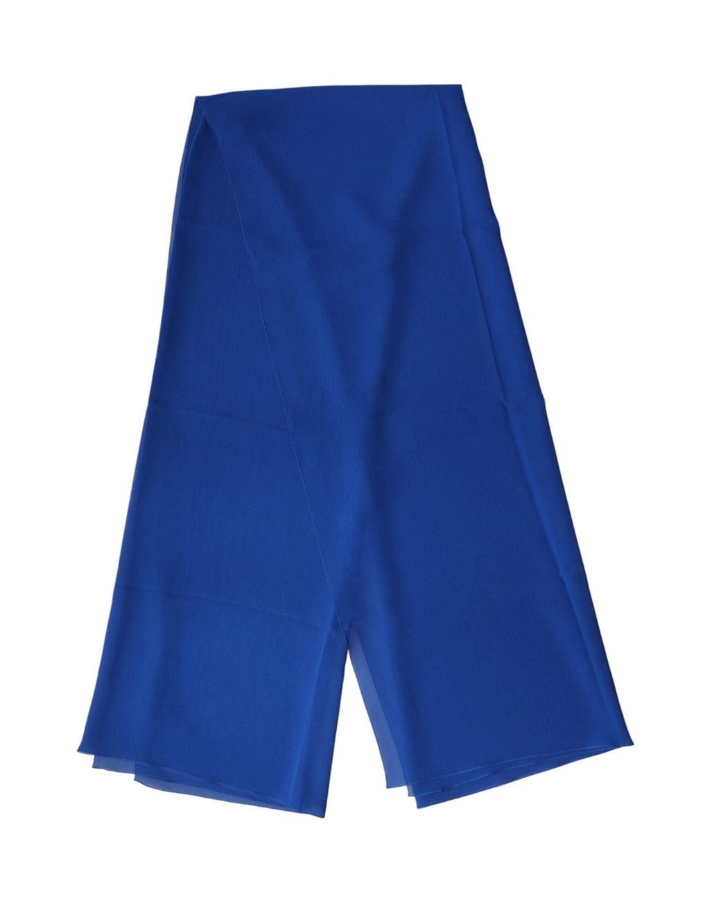 Dolce & Gabbana Blue Silk Stole Neck Wrap Shawl Scarf for men