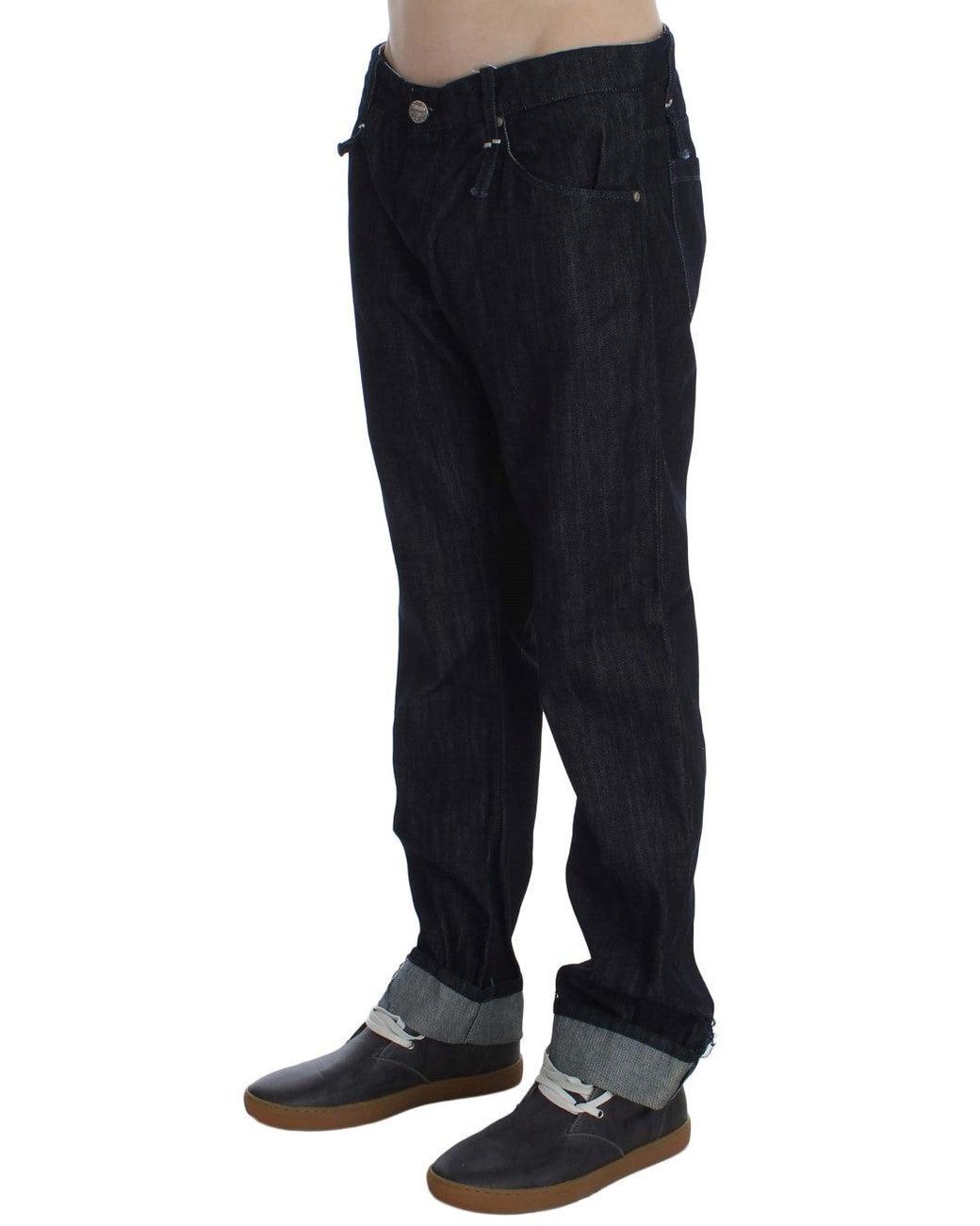Acht Cotton Regular Straight Fit Jeans Blue Sig30481 for men