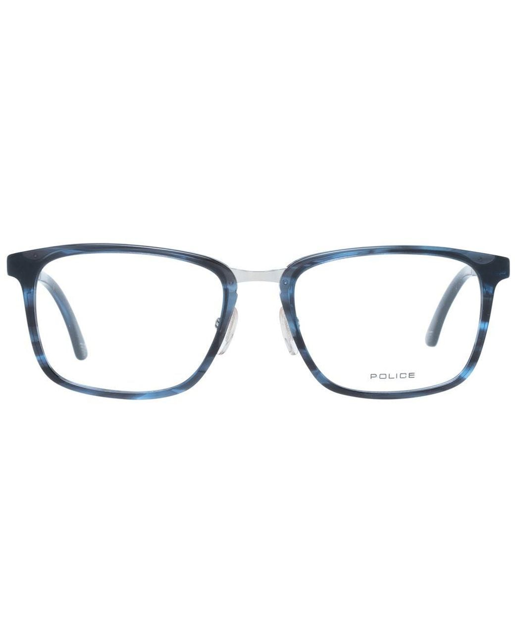 Police Blue Plastic Glasses (frames) for men